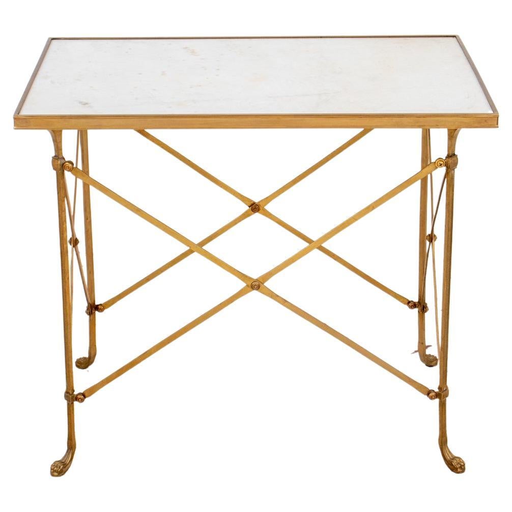 Directoire Manner Marble-Topped Ormolu Side Table