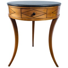 Directoire Marble Top Round Side Table Directoire Marble Top Round Side Table