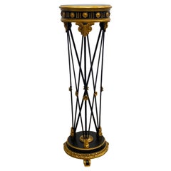 Jardinera de ébano y madera de gilt de estilo neoclásico Directoire