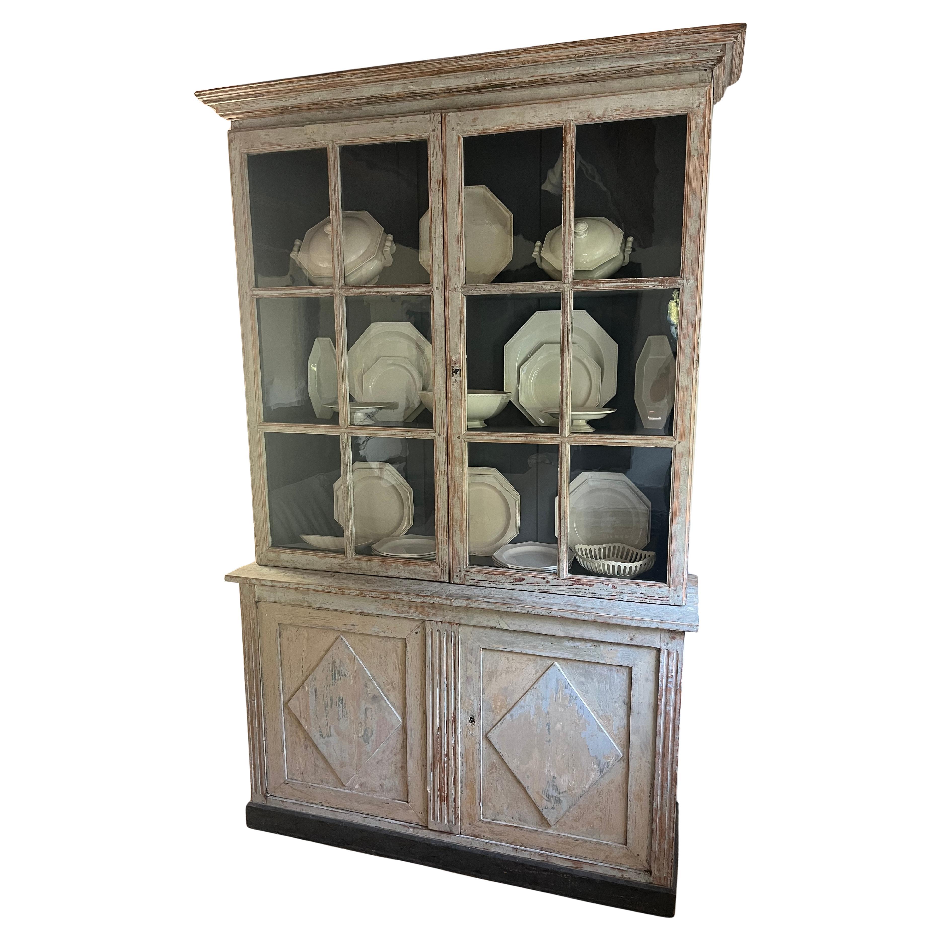 Directoire Painted Bookcase, circa 1800