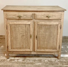 Directoire Period Buffet, Early 19th Century French, Stripped Oak