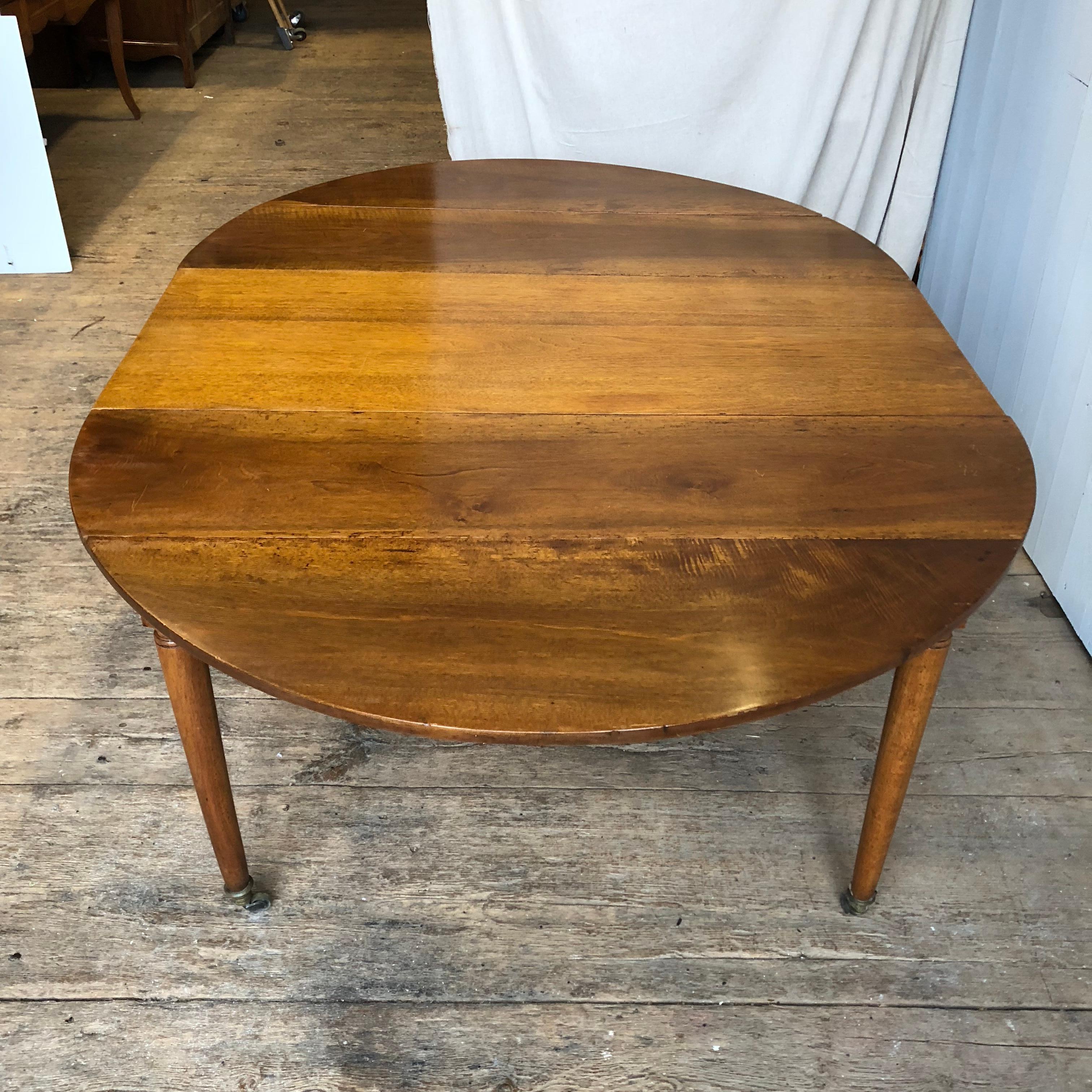 19th Century Directoire Period Drop Leaf Dining Table, circa 1800