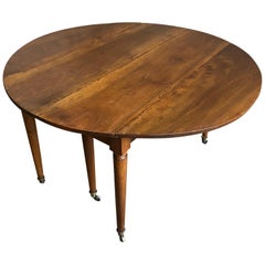 Directoire Period Drop Leaf Dining Table, circa 1800