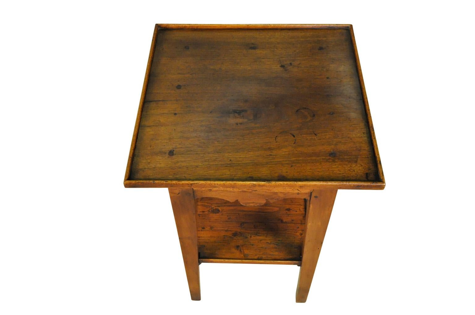 Walnut Directoire Period Side Table