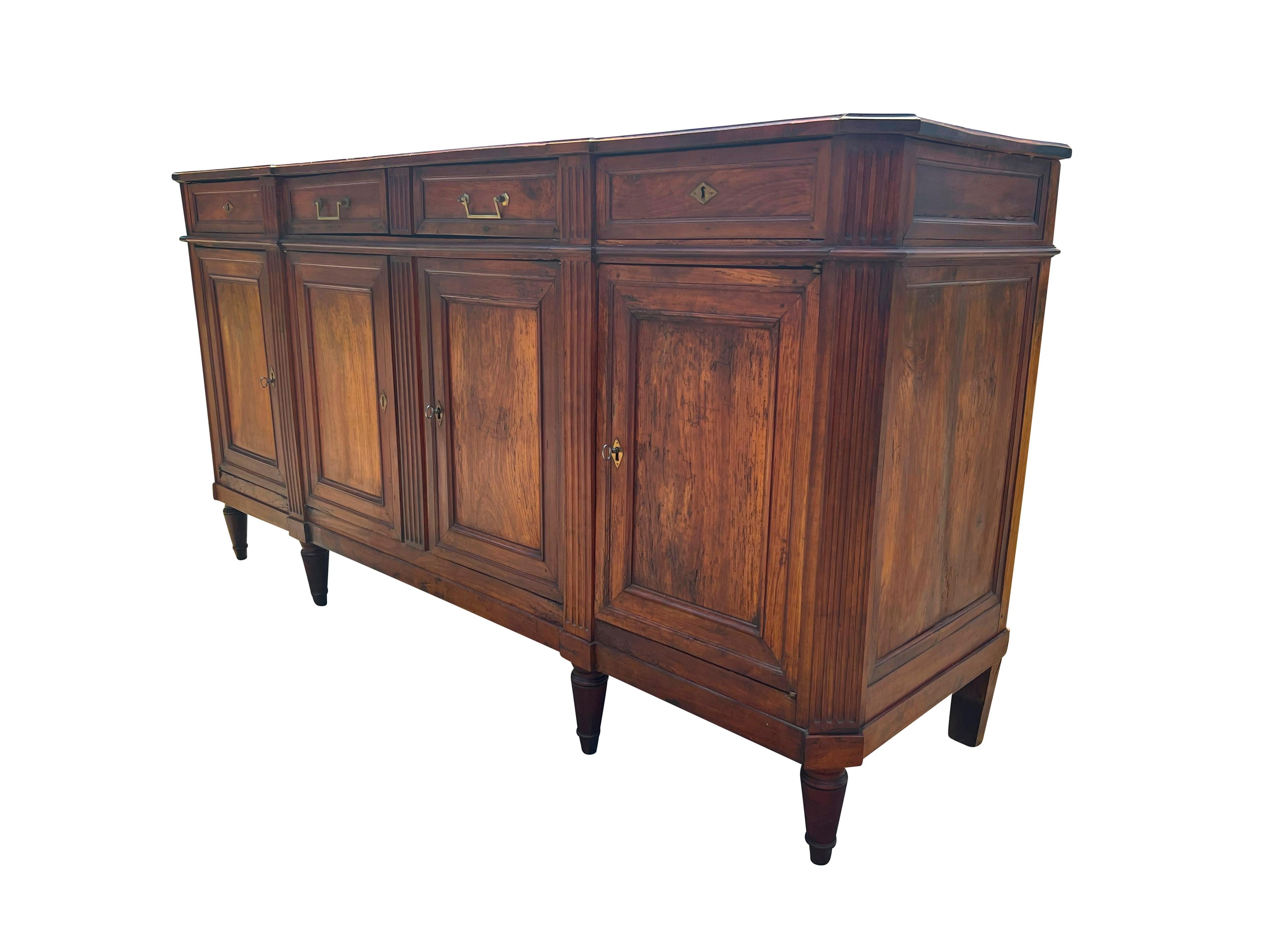 Cherry Directoire Provincial Fruitwood Buffet For Sale