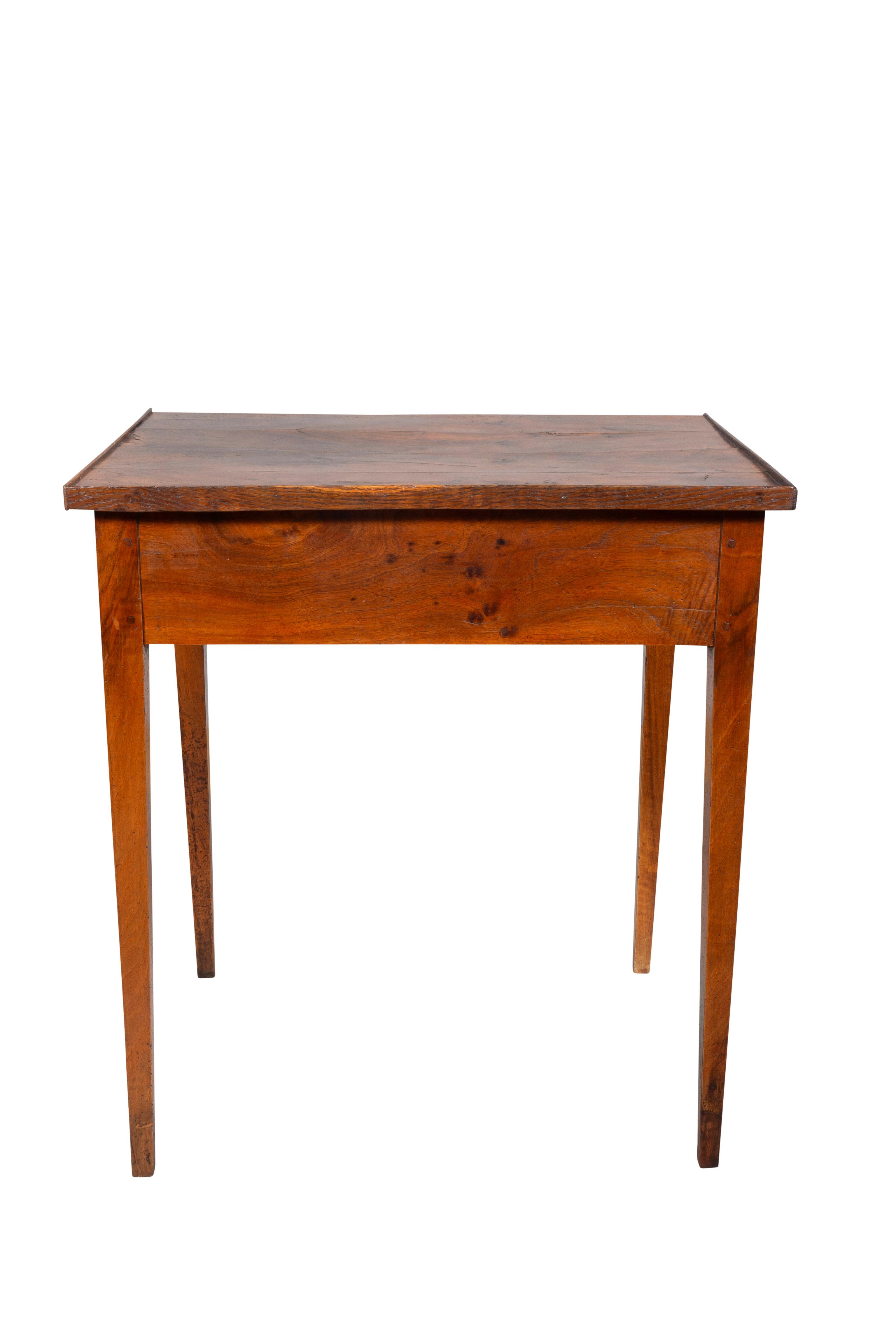 19th Century Directoire Provincial Walnut Table For Sale