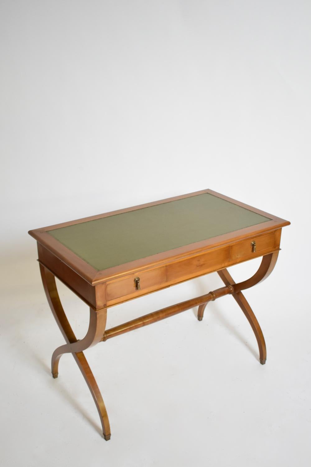 Francese Directoire stye curule console table, 1970s. in vendita