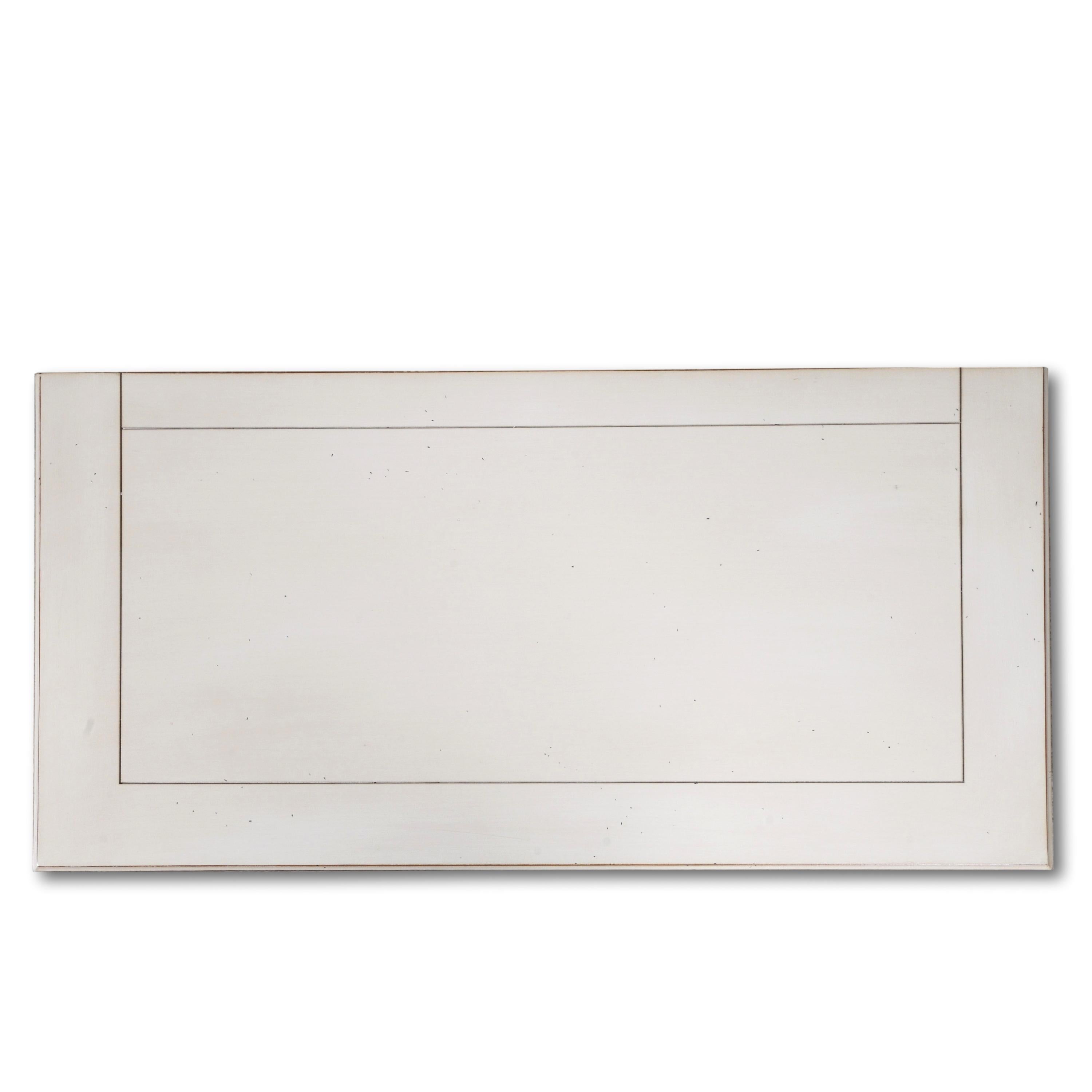 Consola de 3 cajones estilo Directoire francés en madera de cerezo lacada en blanco en Nuevo estado para la venta en Landivy, FR