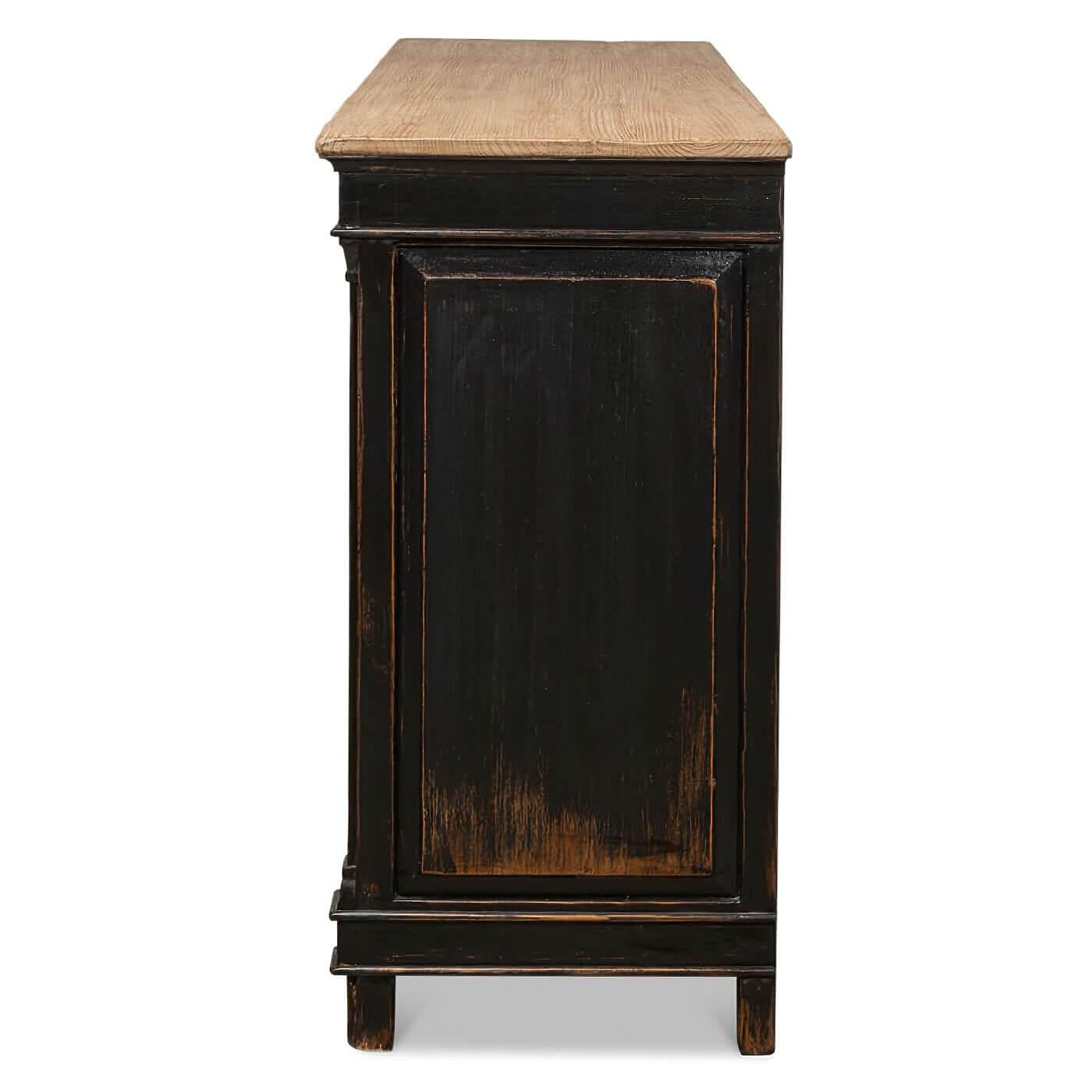 Contemporary Directoire Style Antiqued Buffet