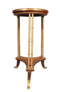 Directoire Style Bronze And Burl Walnut Guéridon