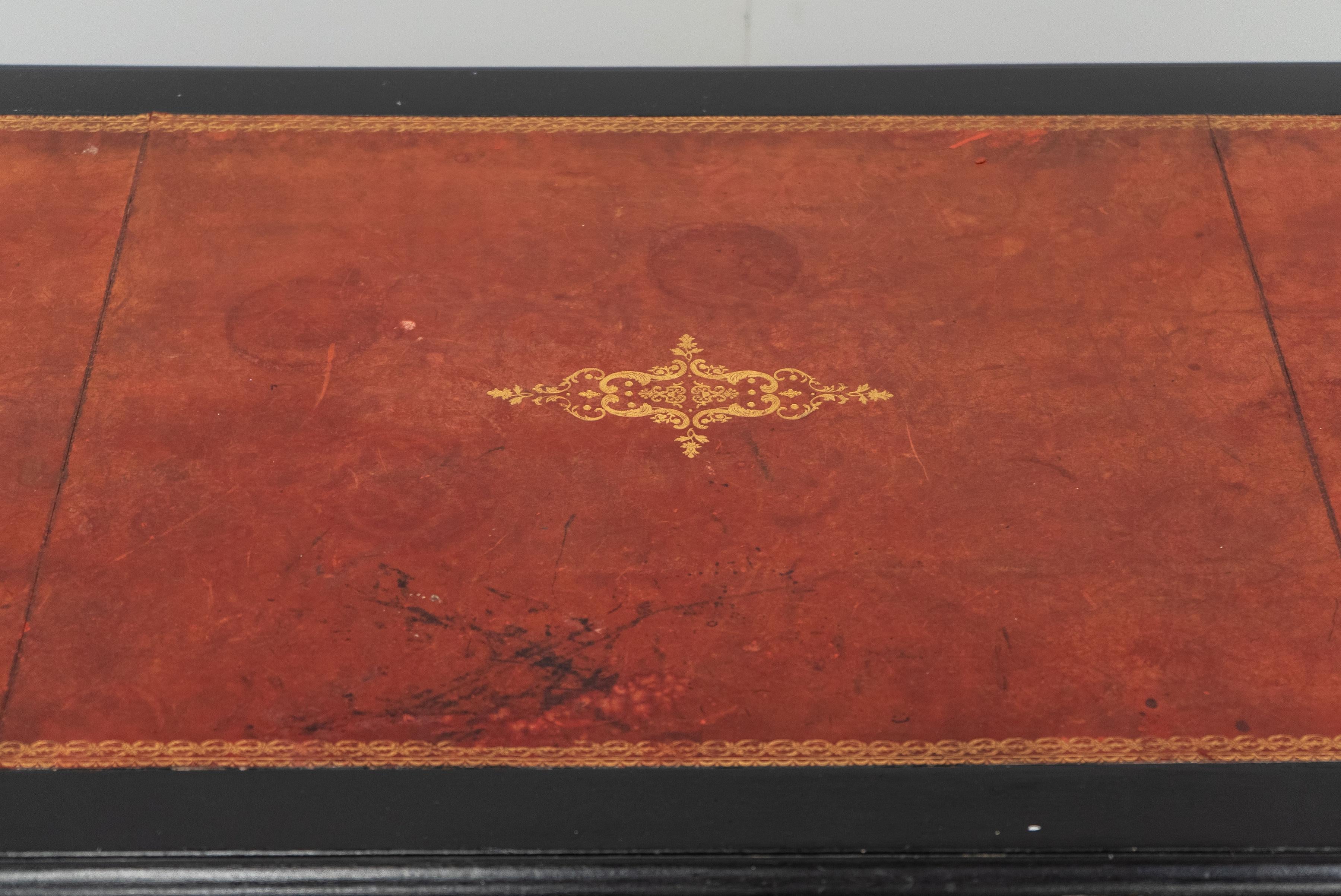 Directoire-Style Bureau Plat Desk In Fair Condition For Sale In Chicago, US