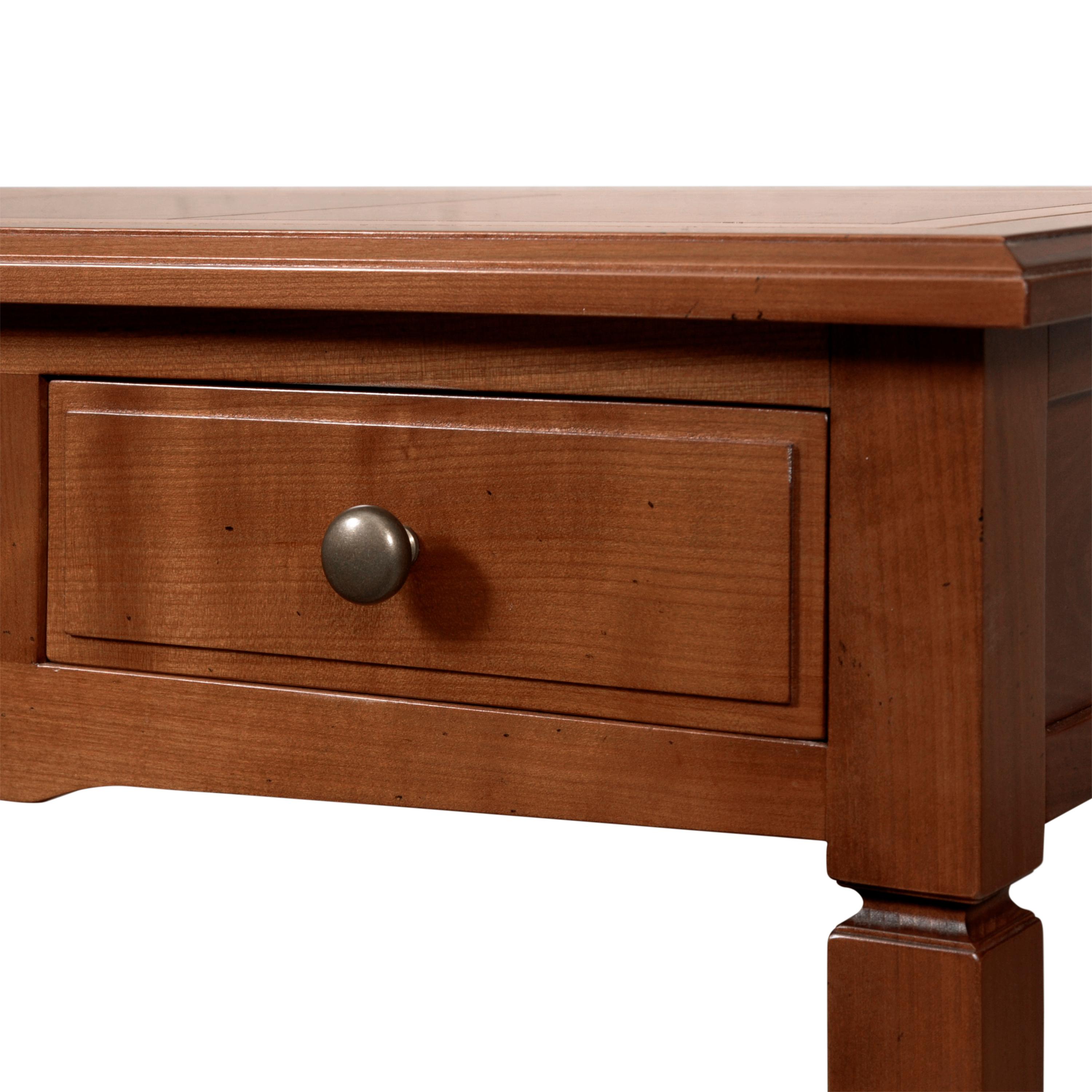 Contemporary Directoire Style Console Table in Cherry with a Secret Drawer Made in France For Sale