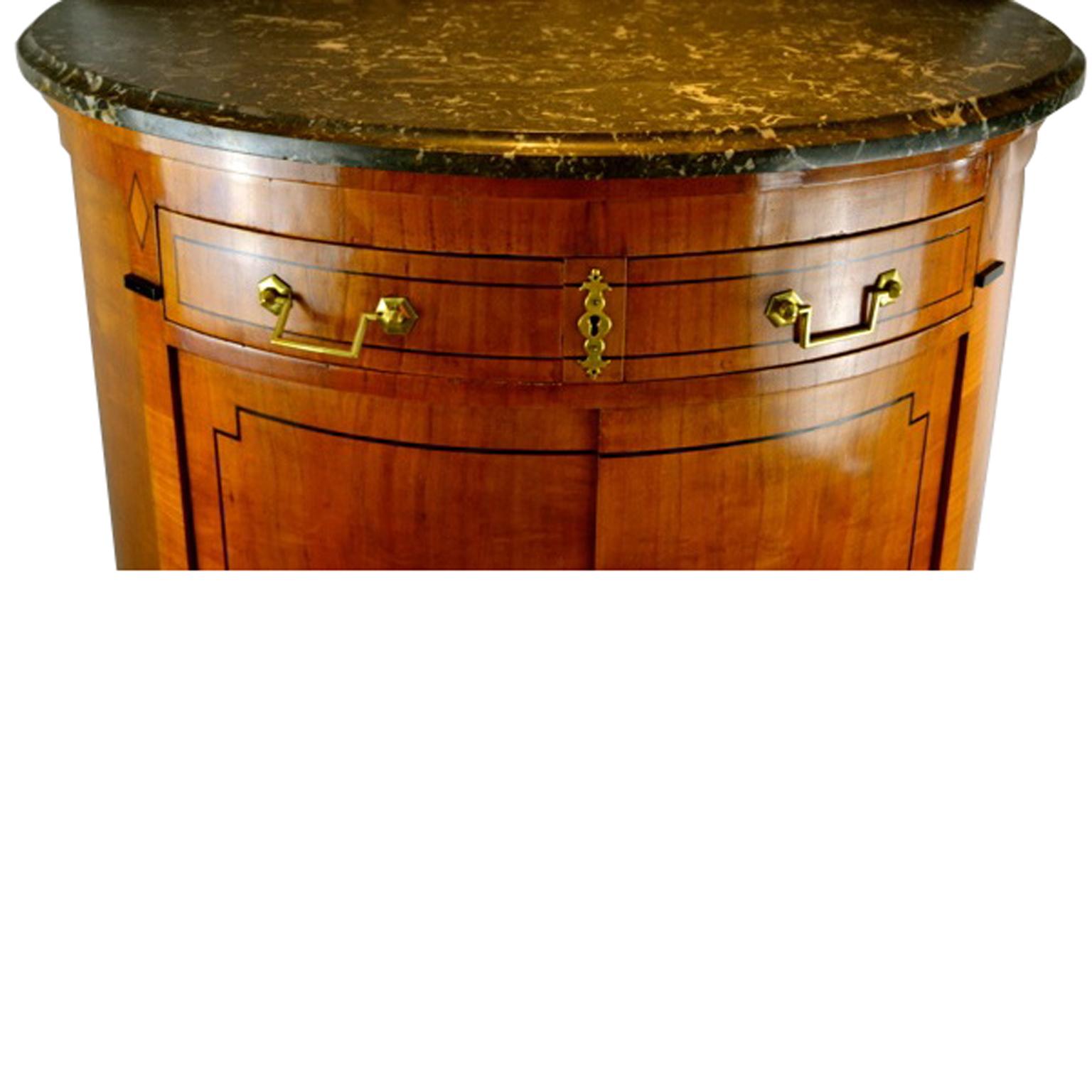 19th Century Directoire Style Demilune Commode