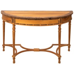 Directoire Style Demilune Table