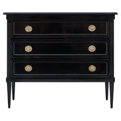 Directoire Style Ebonized Chest