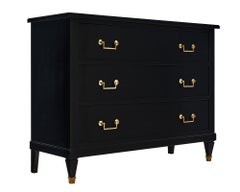 Directoire Style Ebonized Chest of Drawers