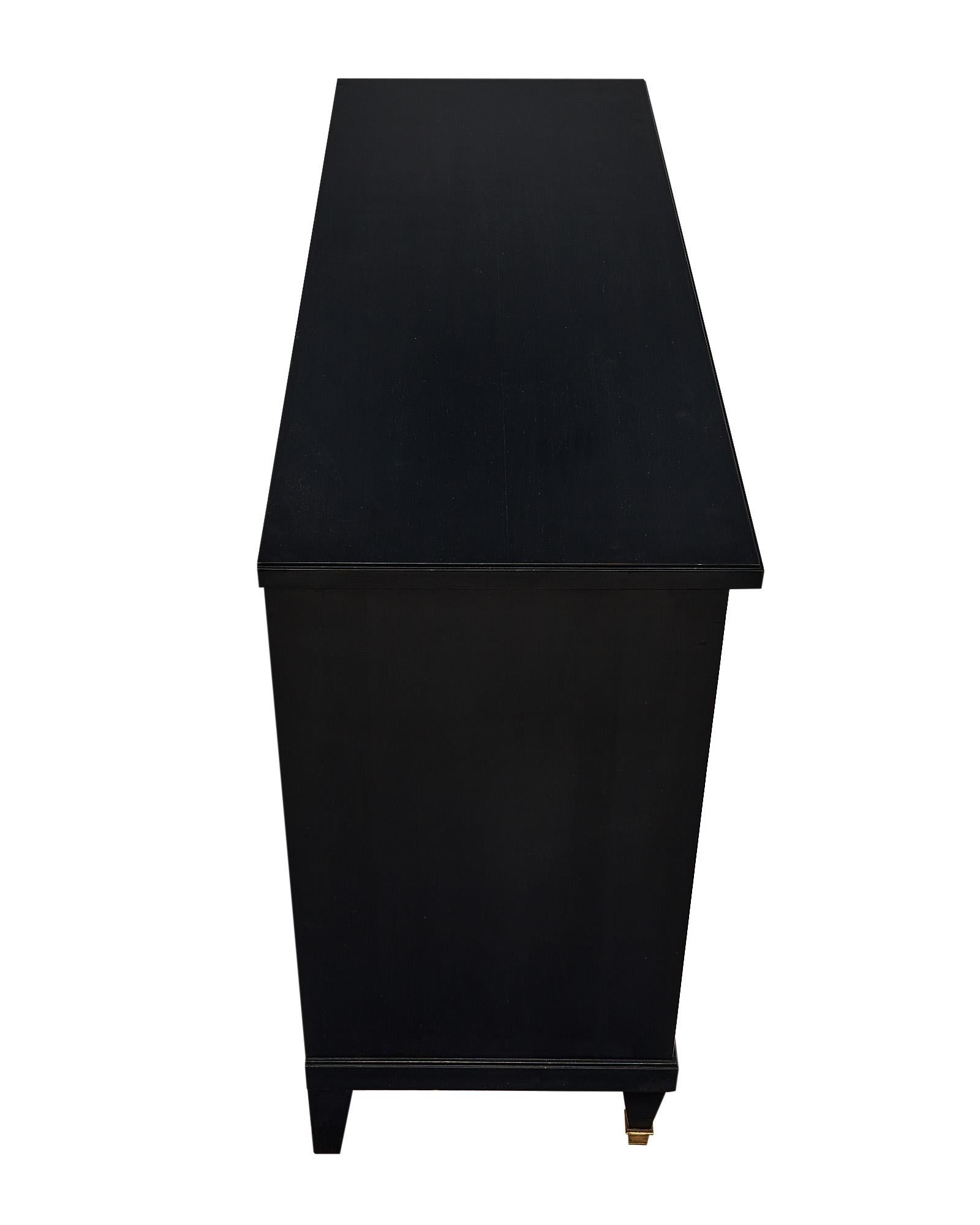 Directoire Style Ebonized Chest of Drawers For Sale 2