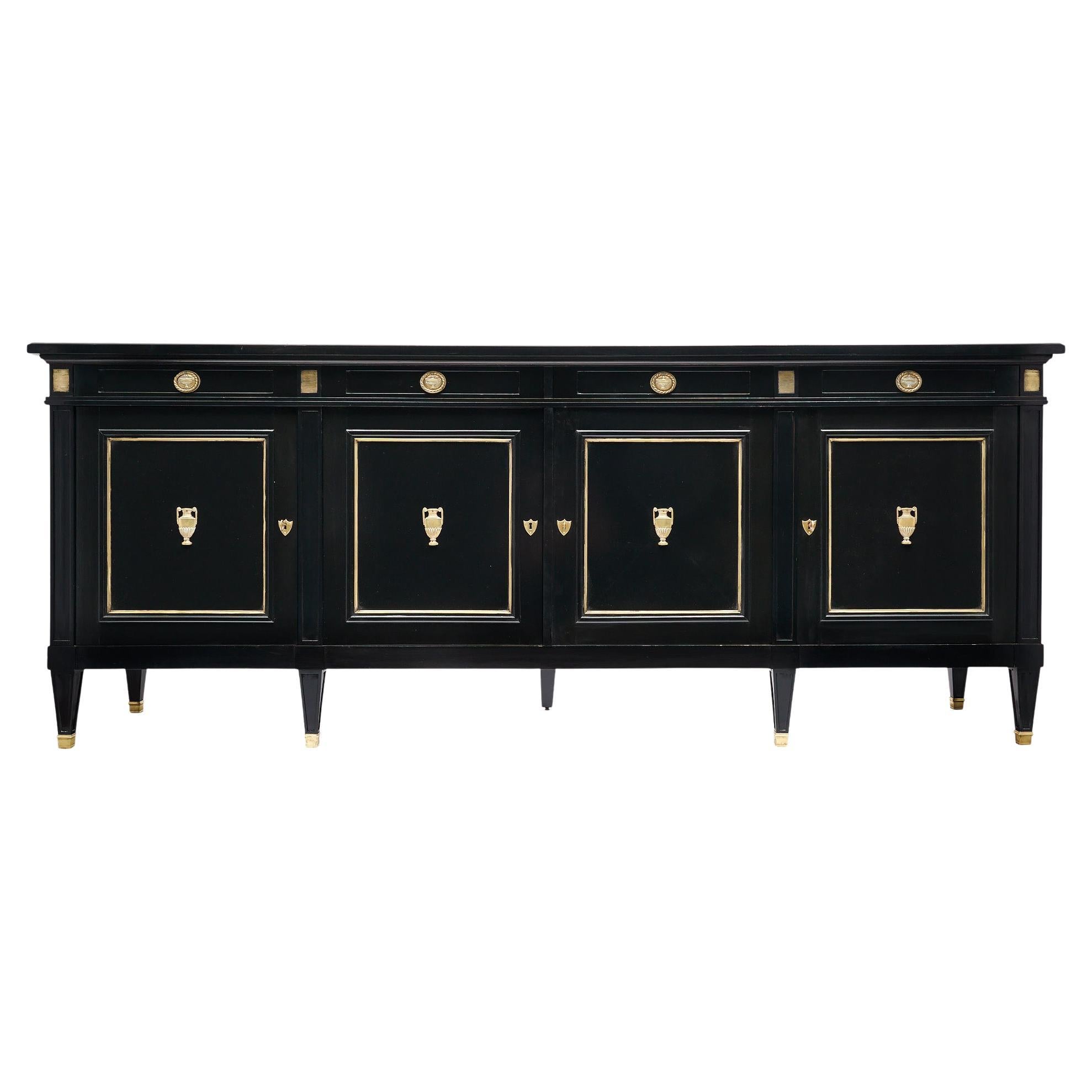 Directoire Style Ebonized French Buffet