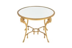 Directoire Style End Table in Gilt Bronze, circa 1940
