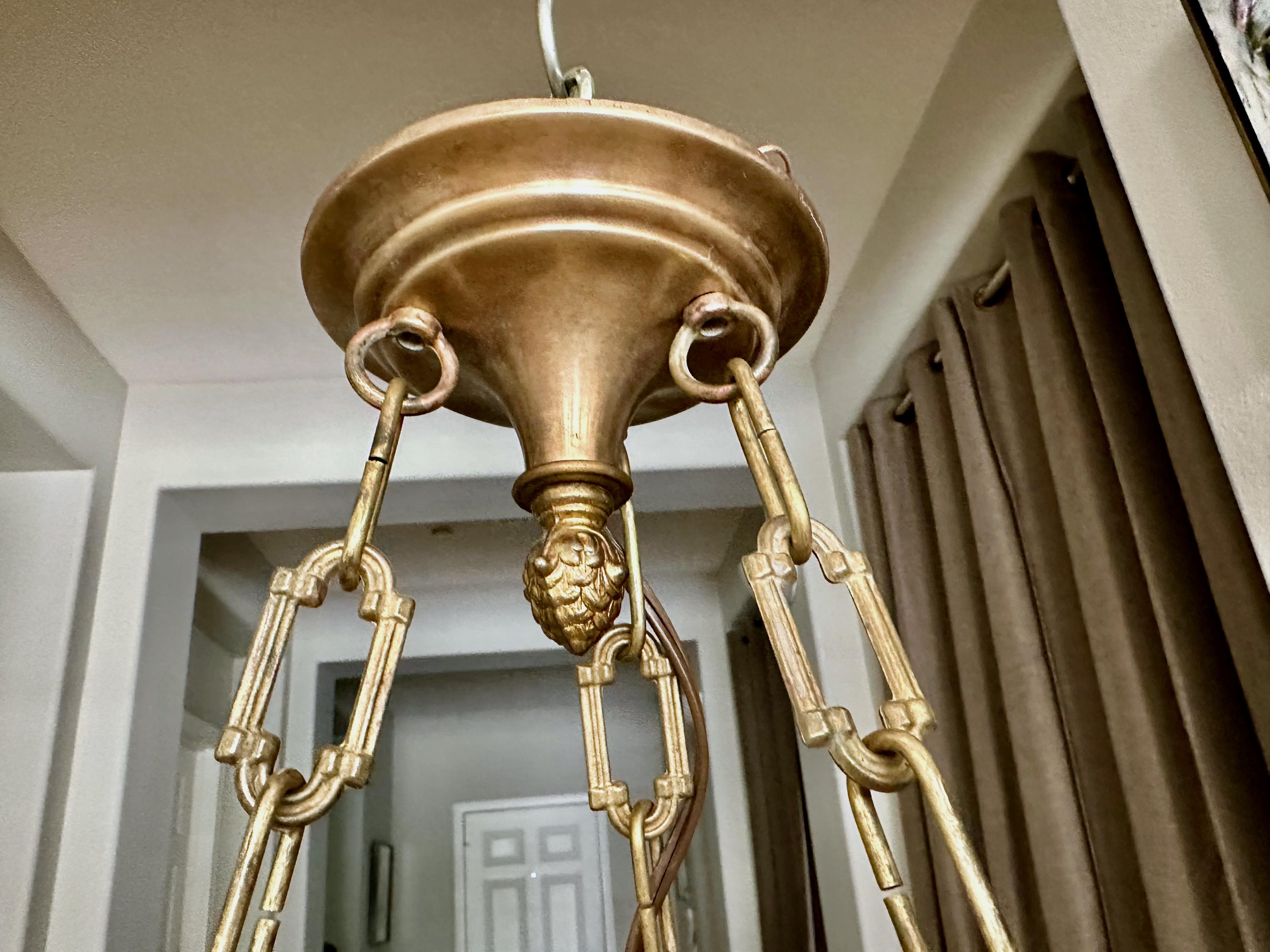 Lampadario a sospensione in alabastro francese in stile Directoire in vendita 6