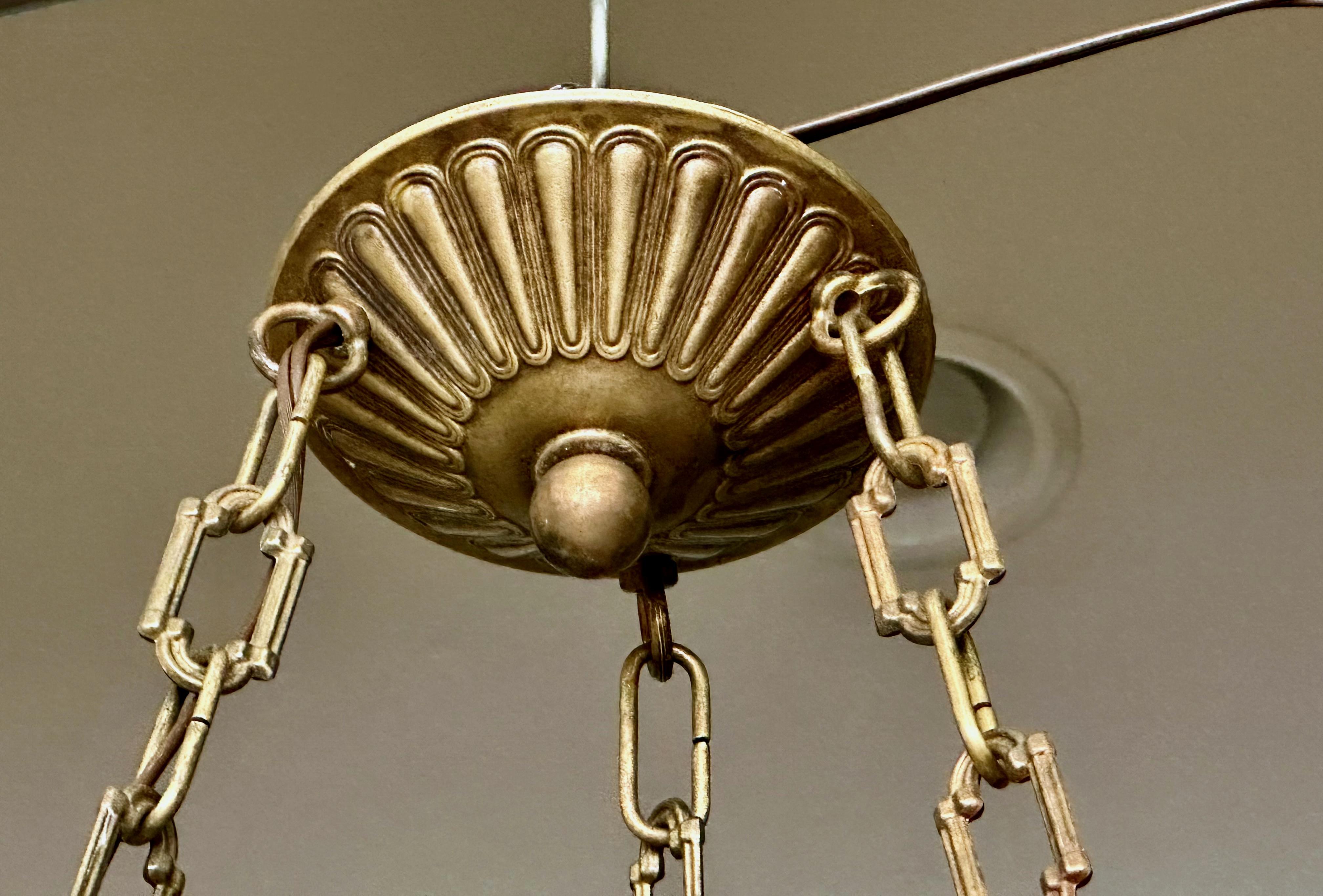 Lampadario a sospensione in alabastro francese in stile Directoire in vendita 7