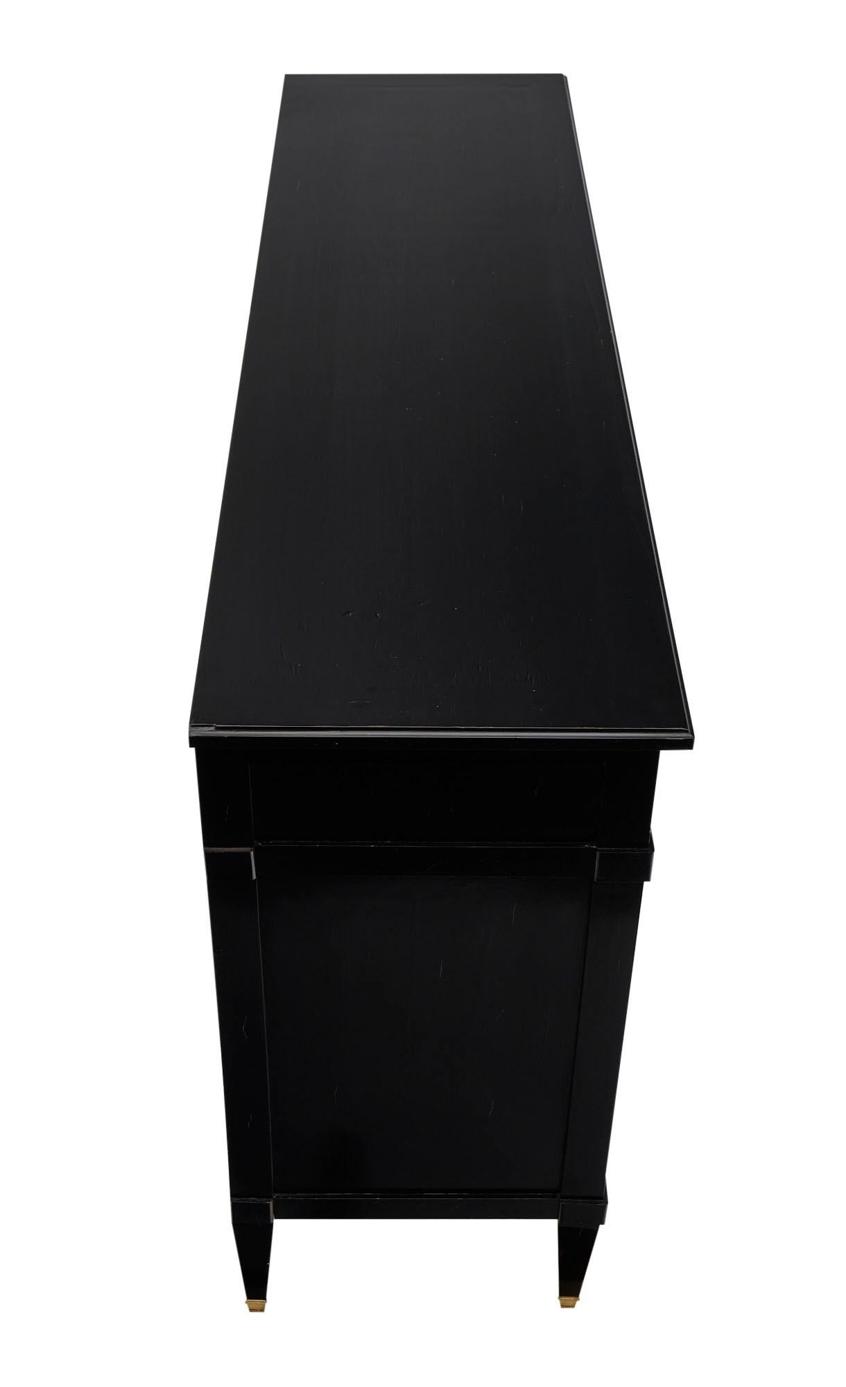 Directoire Style French Antique Ebonized Buffet 5