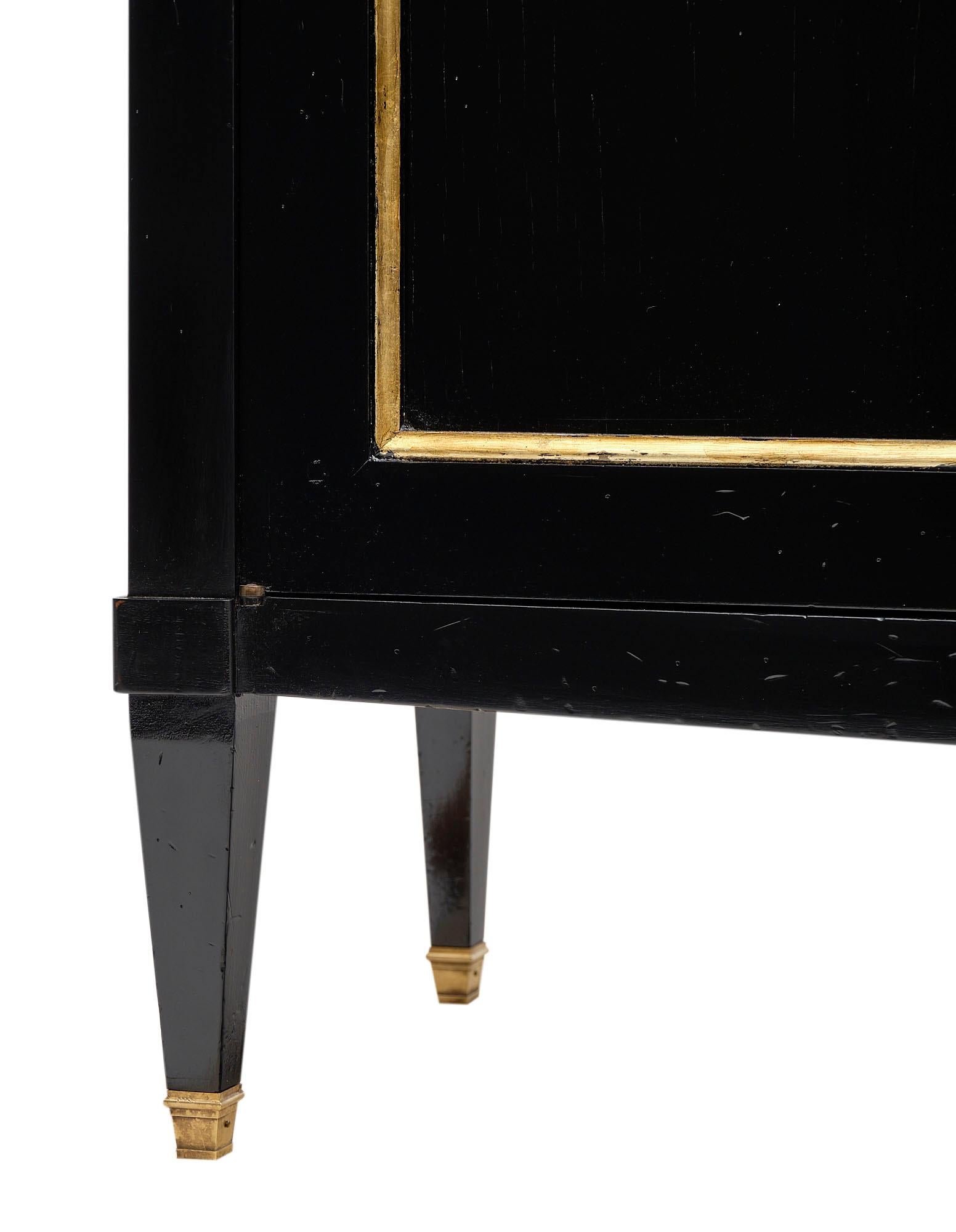 Directoire Style French Antique Ebonized Buffet 1