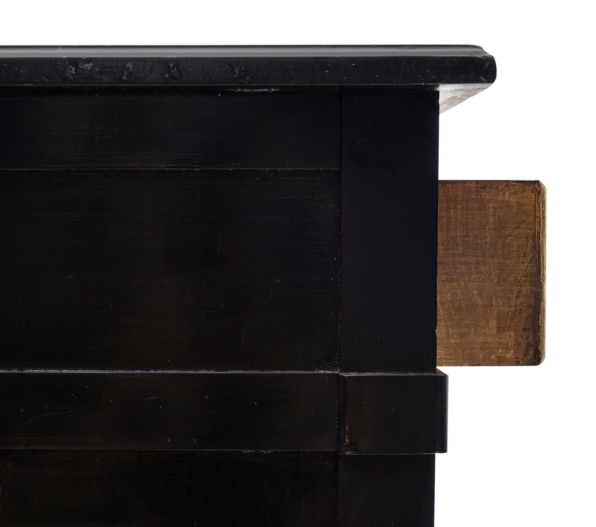 Directoire Style French Antique Ebonized Buffet 4