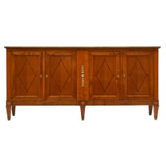 Antique Directoire Style French Cherrywood Buffet