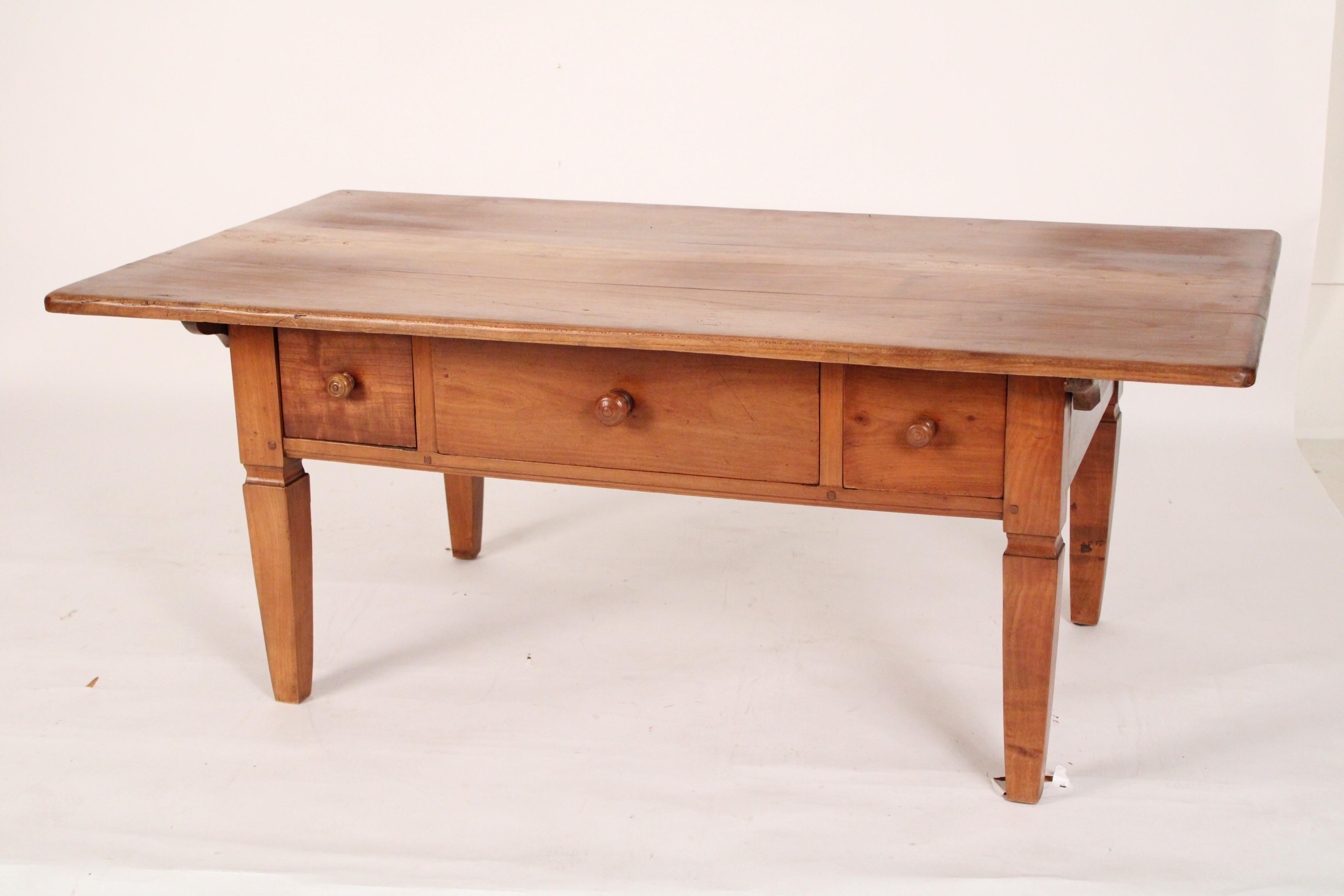 European Directoire Style Fruit Wood Coffee Table For Sale
