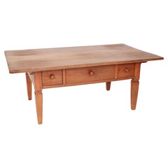 Used Directoire Style Fruit Wood Coffee Table