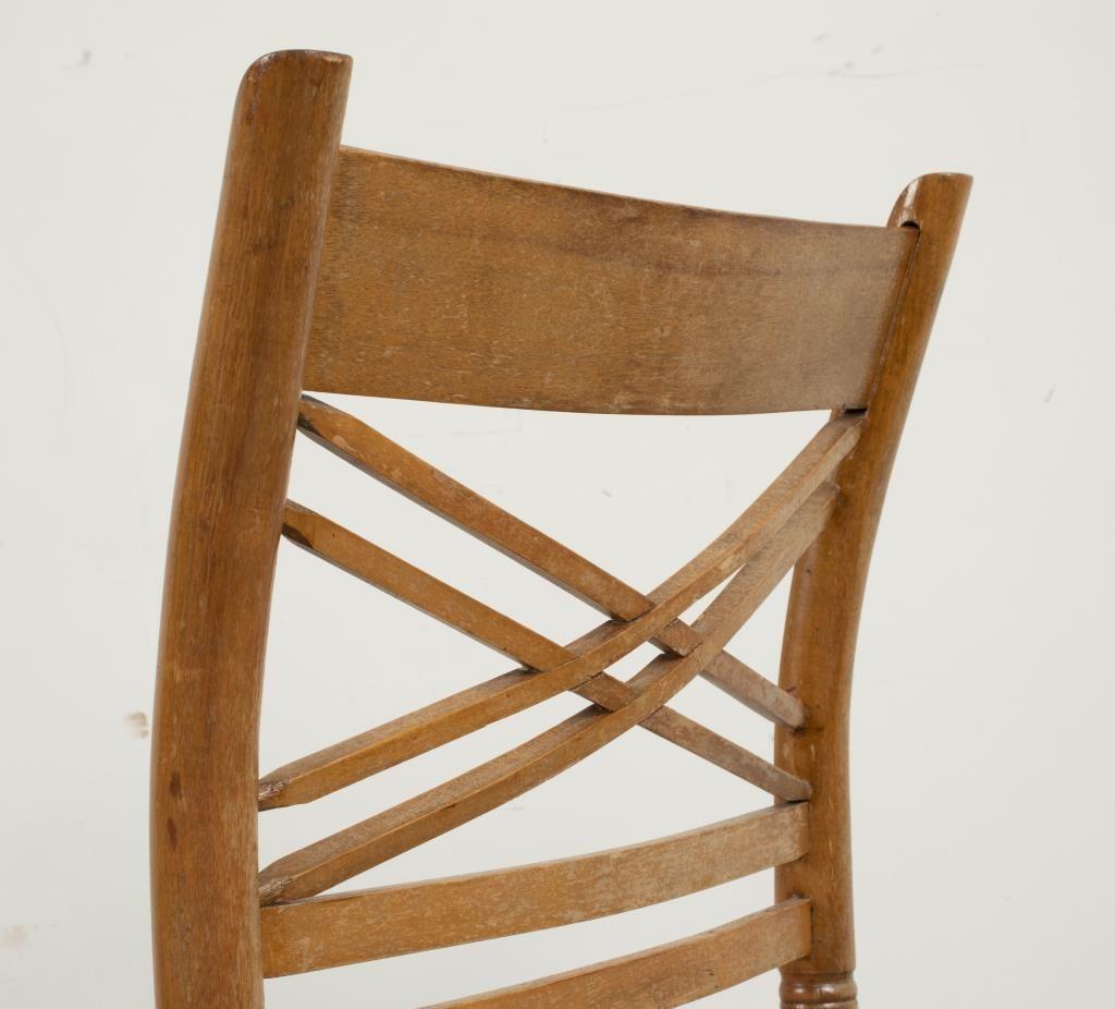 Directoire Style Fruitwood Chairs, 2 For Sale 6