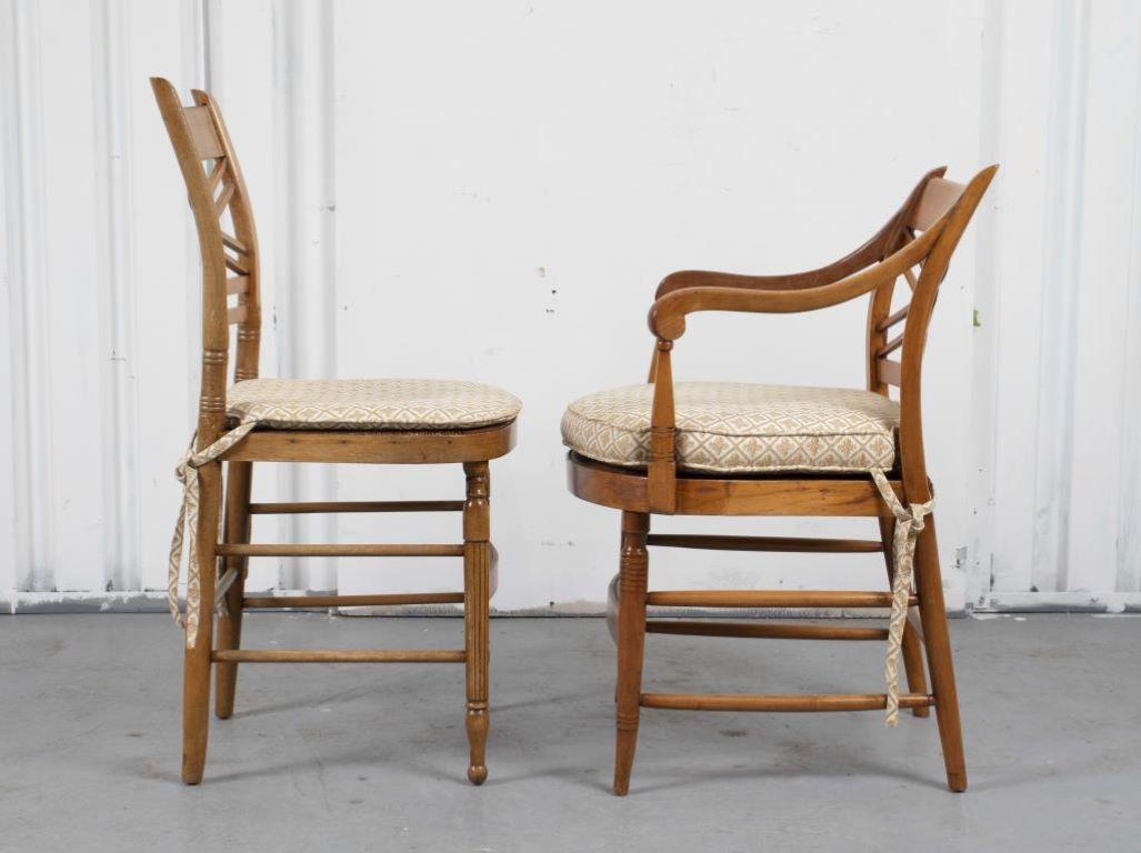 20th Century Directoire Style Fruitwood Chairs, 2 For Sale
