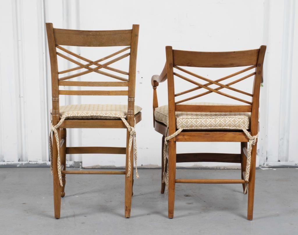 Directoire Style Fruitwood Chairs, 2 For Sale 1