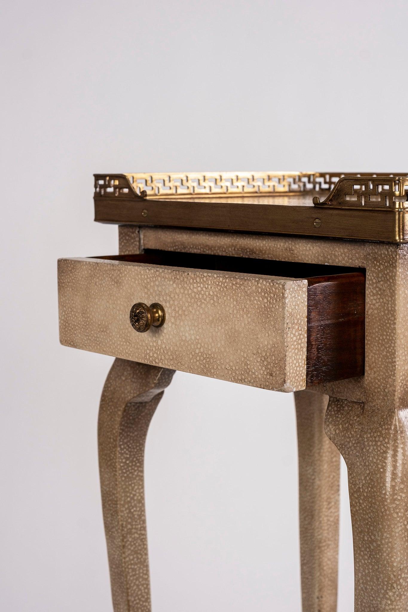 Brass Directoire Style Gallery Table Stand For Sale