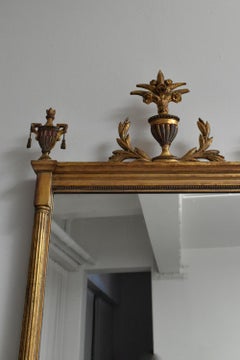 Directoire style gilded wooden mirror, 1910s