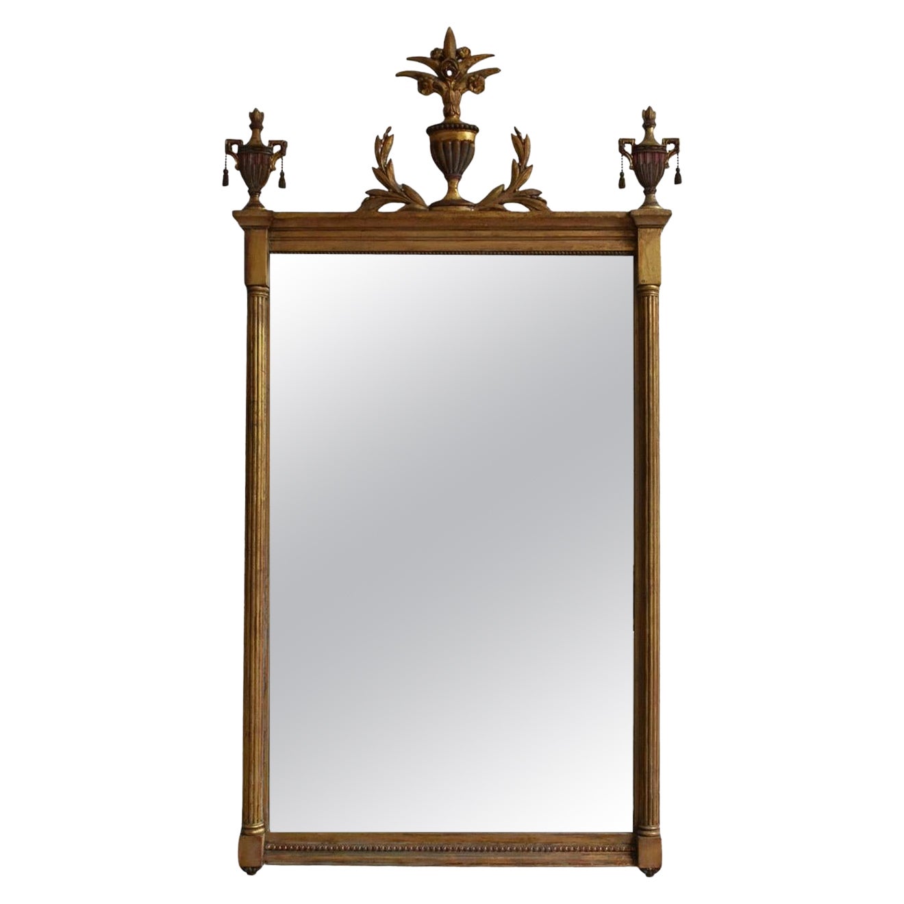 Specchio in legno dorato in stile Direttorio, 1910 in vendita