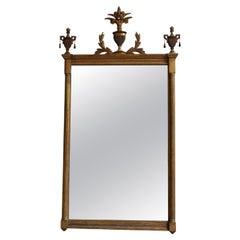Directoire style gilded wooden mirror, 1910s