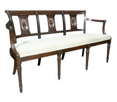 Banc en acajou de style Directoire