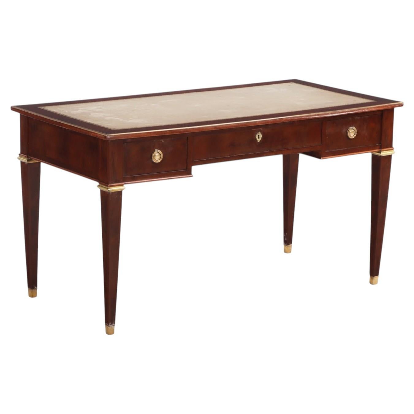 Directoire-style Mahogany Bronze-Mounted Writing Desk, C. 1940.