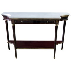 Directoire Style Marble-Top Console Table