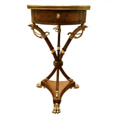 Directoire Style Sabre Leg Occasional Table