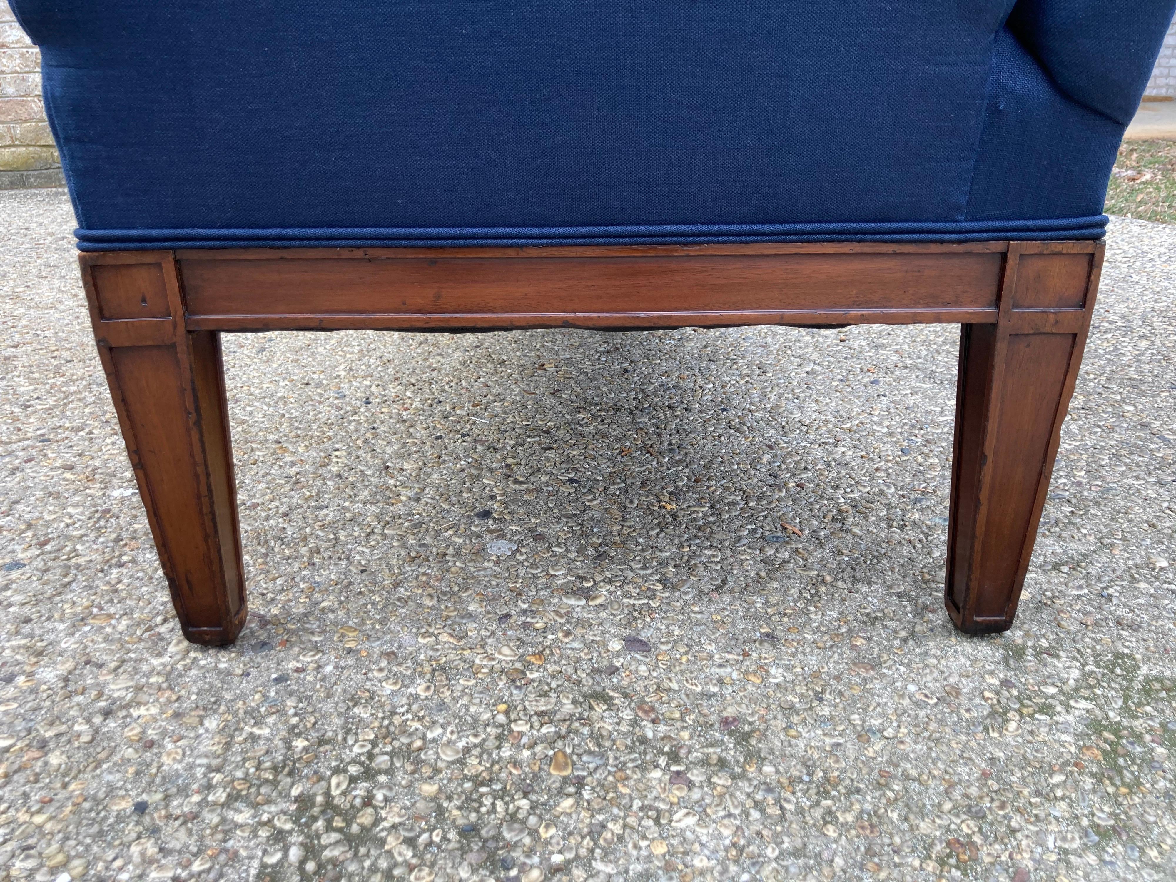 Directoire Style Sofa or Banquette with Adjustable Articulating Arms In Good Condition For Sale In East Hampton, NY