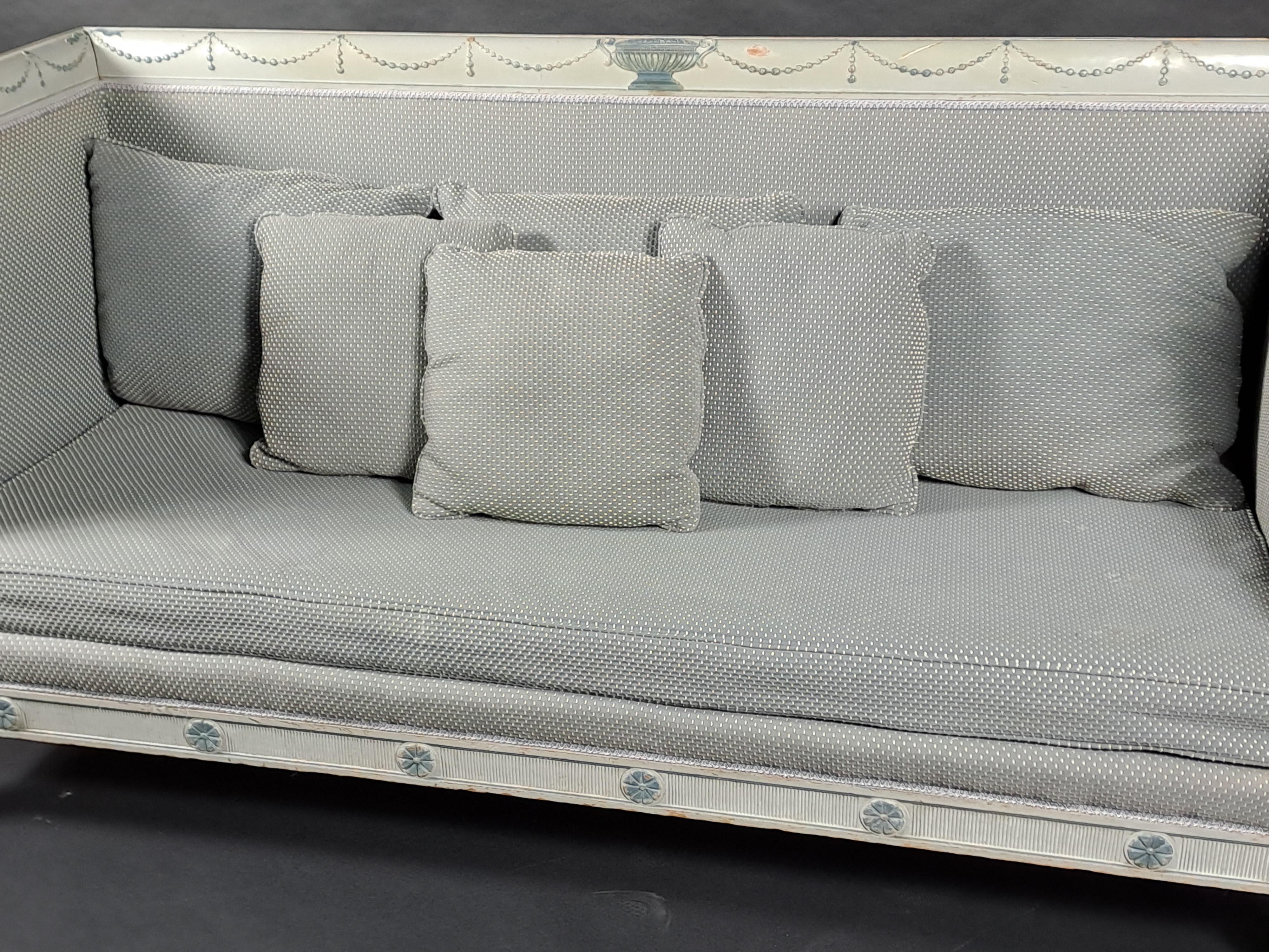 Directoire Style Sofa In Lacquered Wood 7