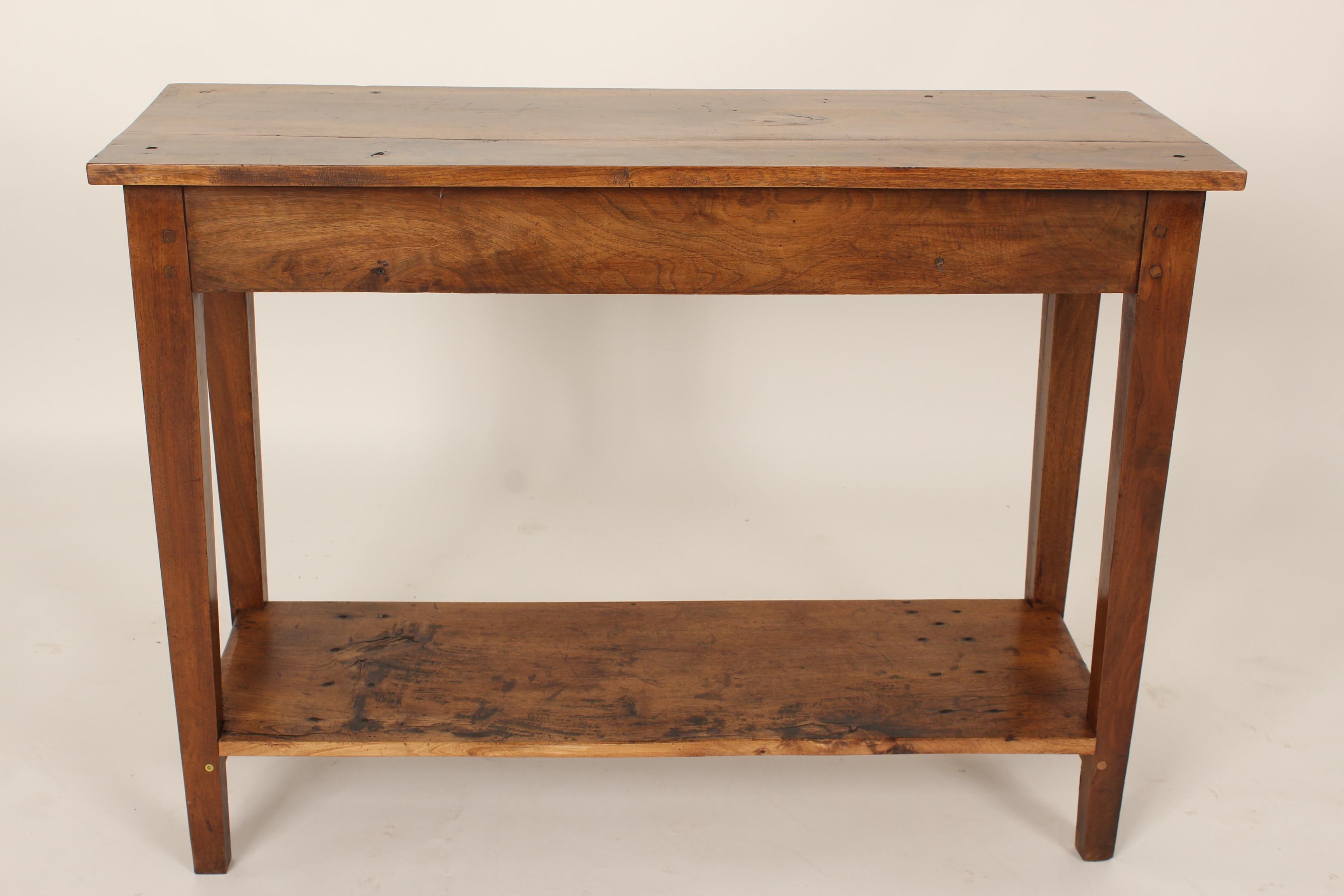19th Century Directoire Style Walnut Console Table