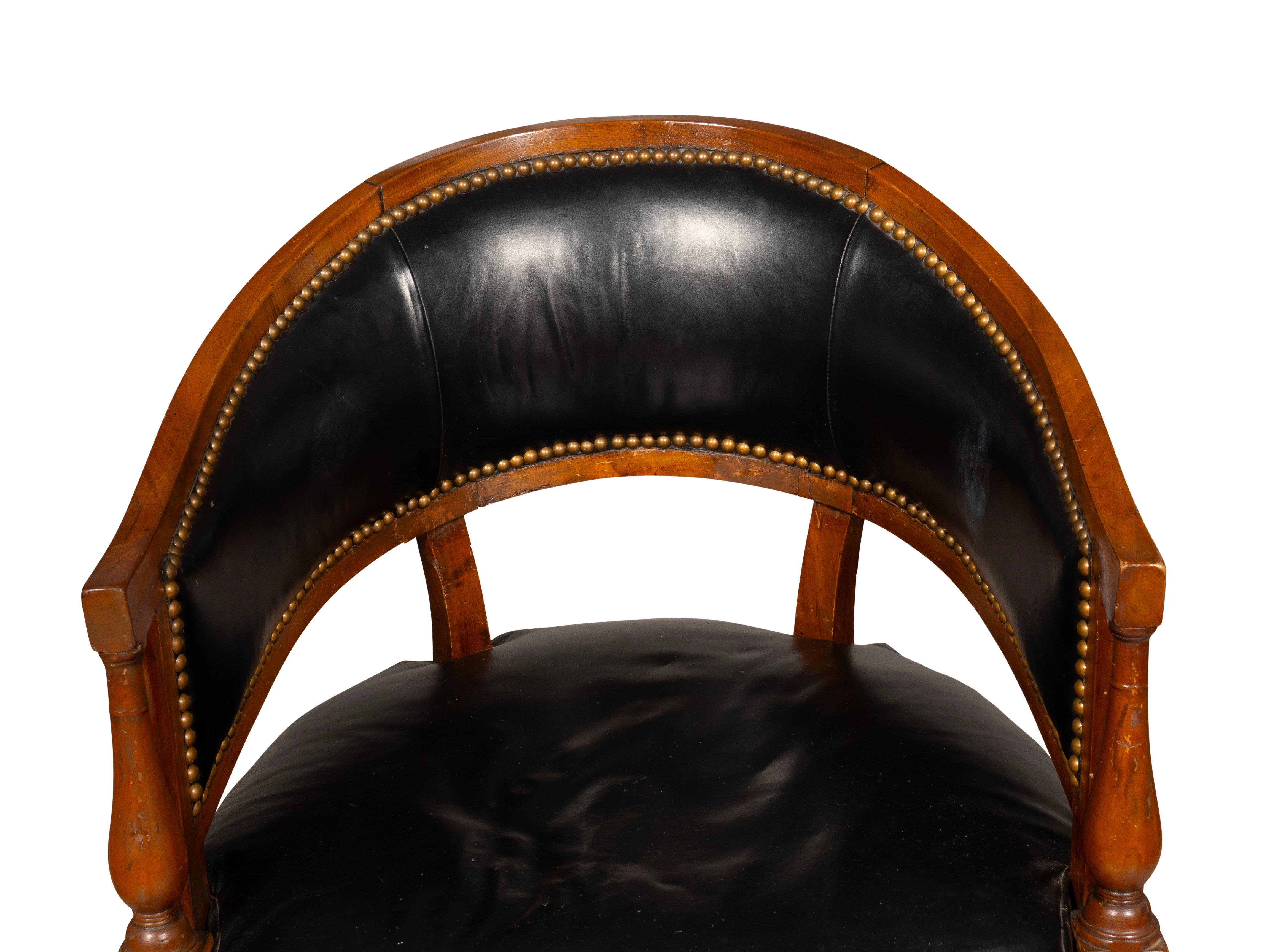 Directoire Walnut Desk Chair 4