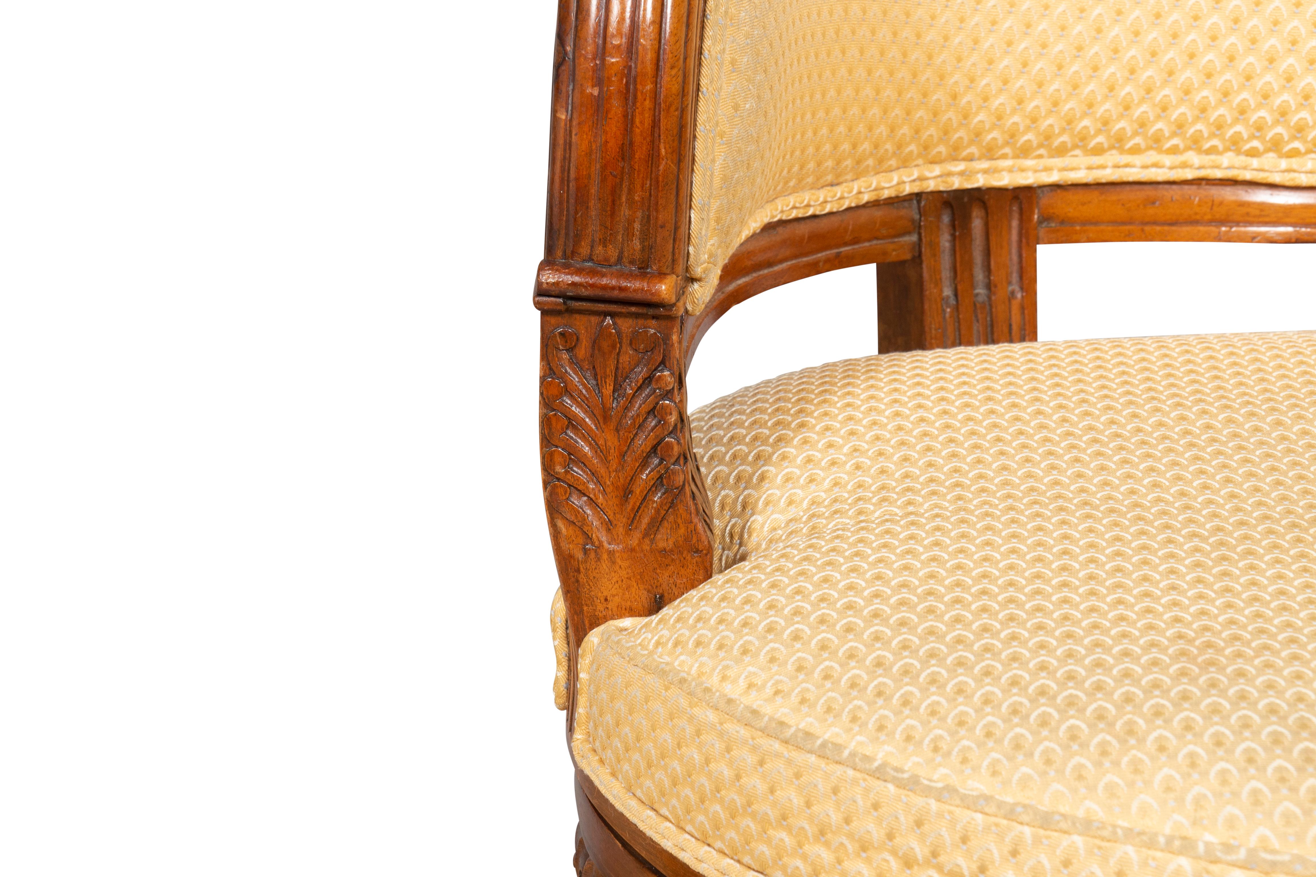 Directoire Walnut Desk Chair For Sale 7