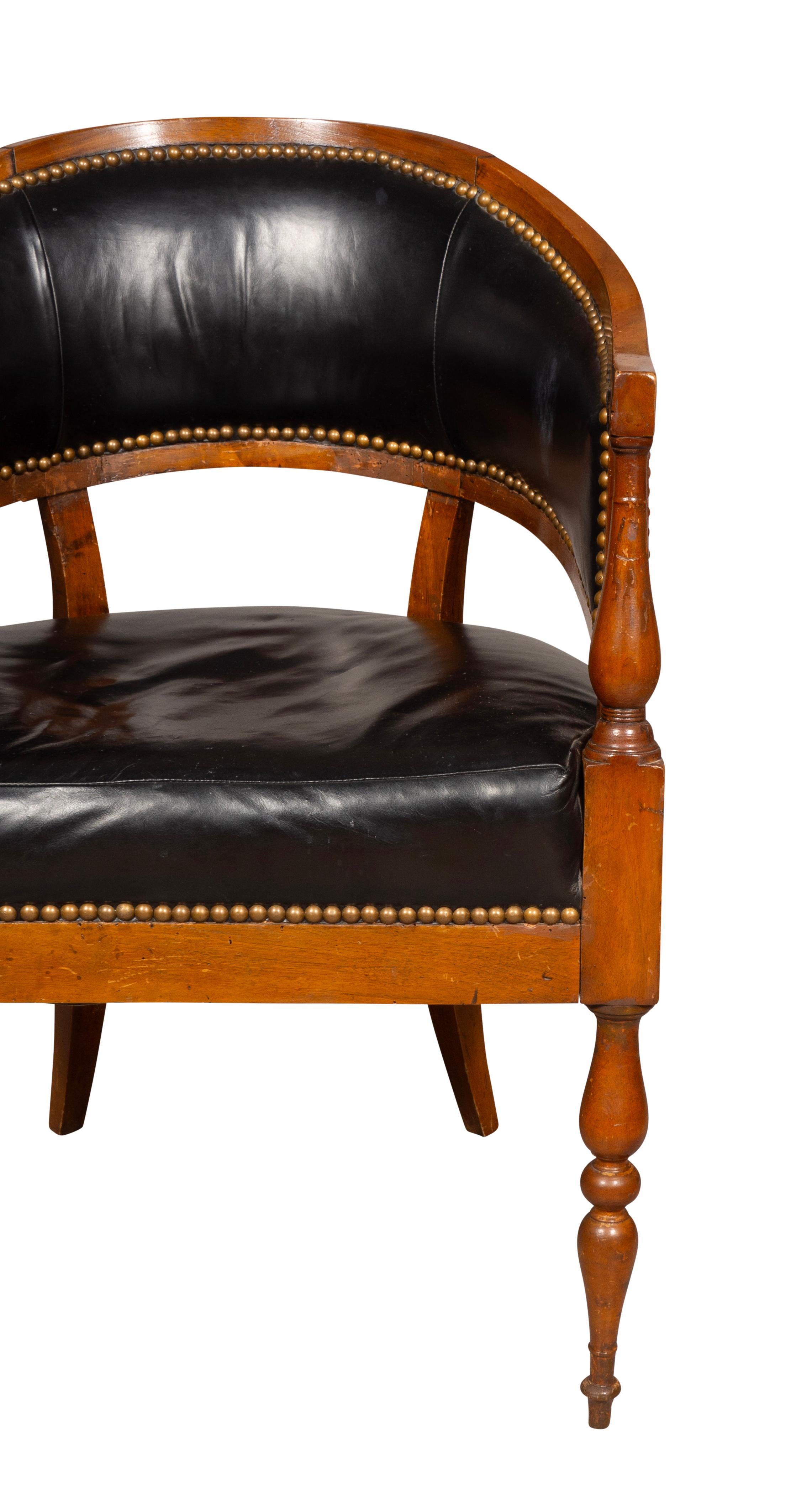 Directoire Walnut Desk Chair 1