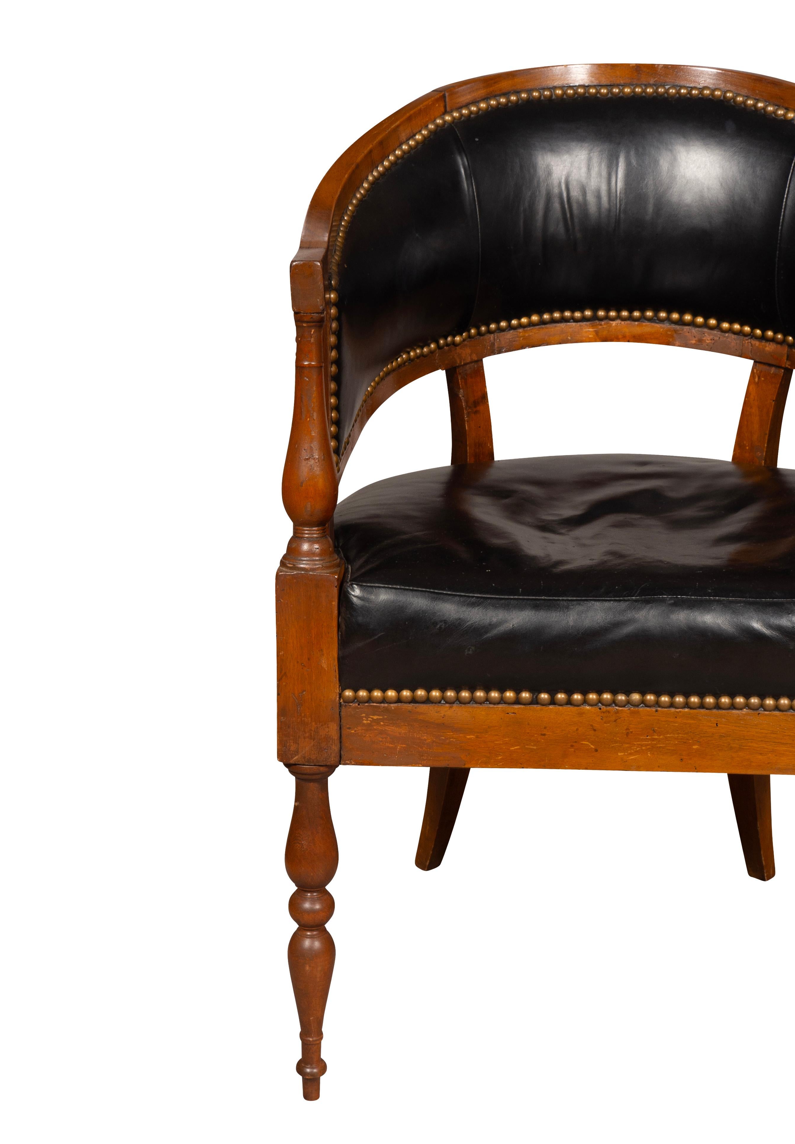 Directoire Walnut Desk Chair 2