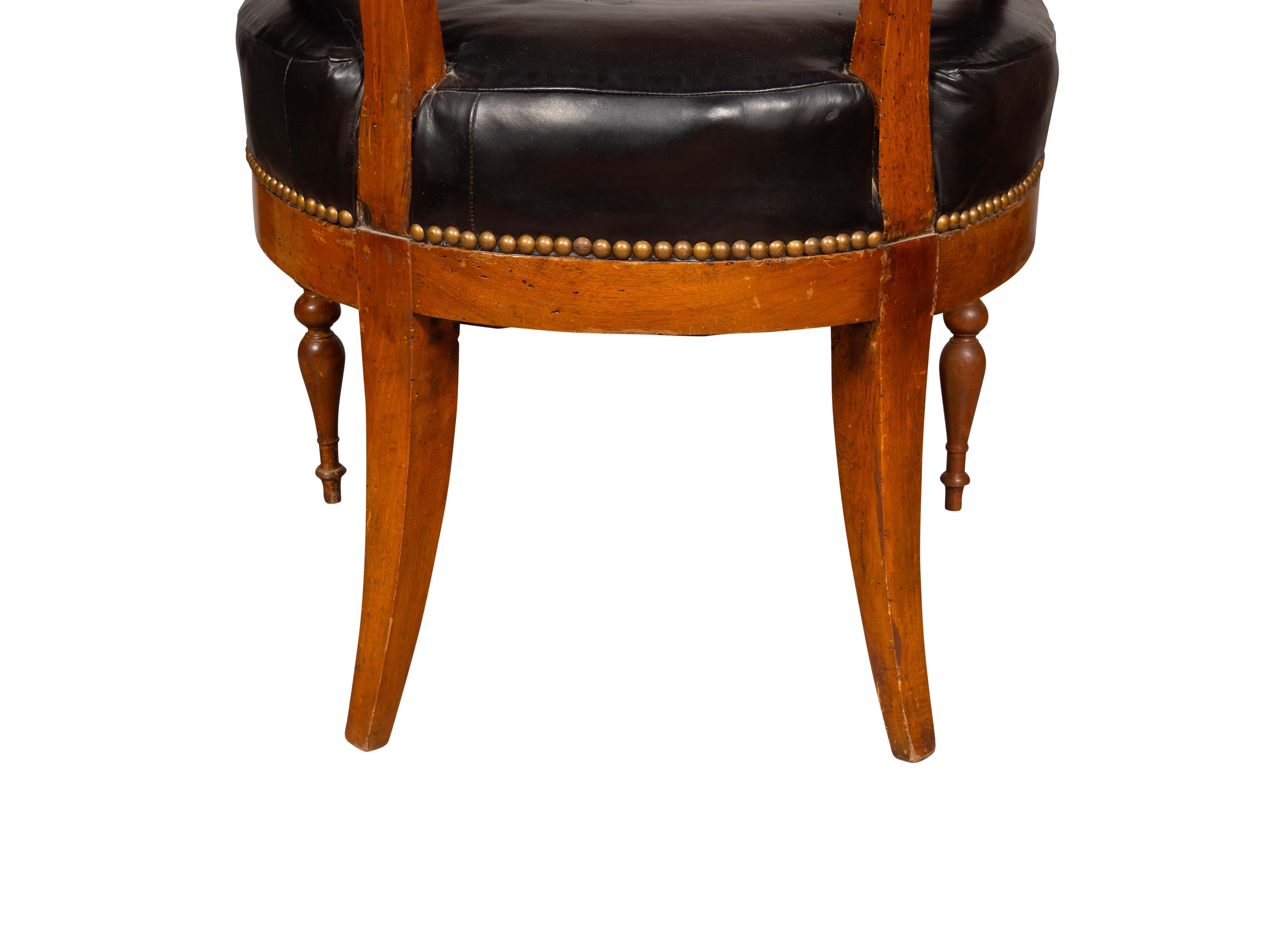 Directoire Walnut Desk Chair 3